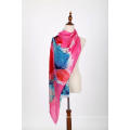 Top fashion simple design red sunflower cashmere scarf shawl with many colors
